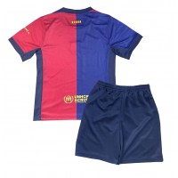 Camiseta Barcelona Primera Equipación Replica 2024-25 para niños mangas cortas (+ Pantalones cortos)